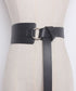 soft leather wide waist belt
